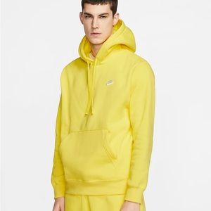 Nike Men’s Pullover Fleece Hoodie XXL Yellow
